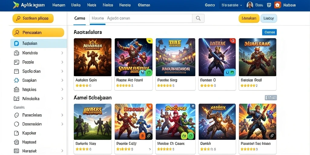 Menampilkan karakter utama yang siap beraksi.