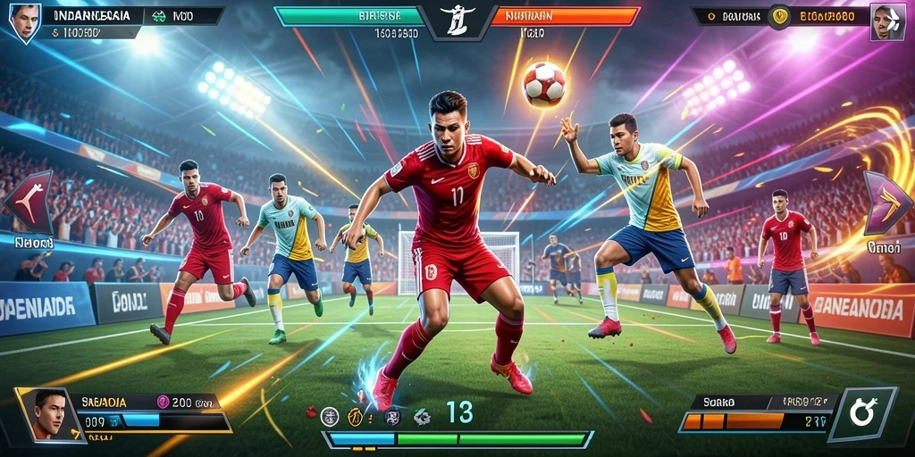 Tampilan level yang menakjubkan dan penuh warna.