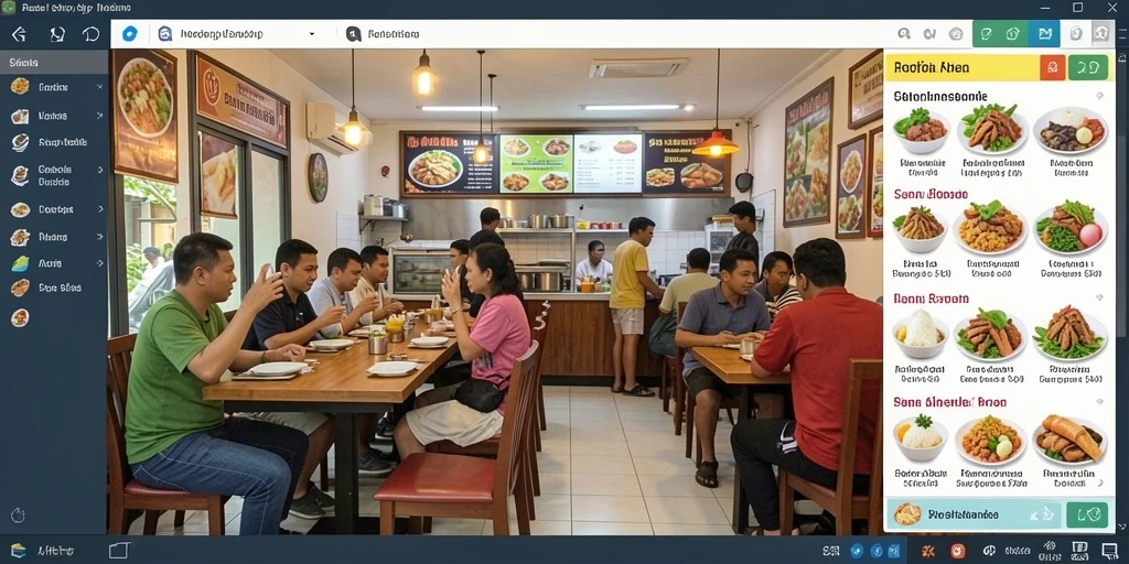 Tampilan antarmuka yang modern dan menarik.