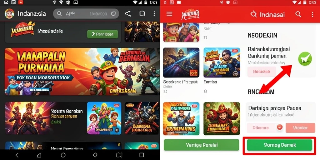 Tampilan awal game GASWIN yang menarik.