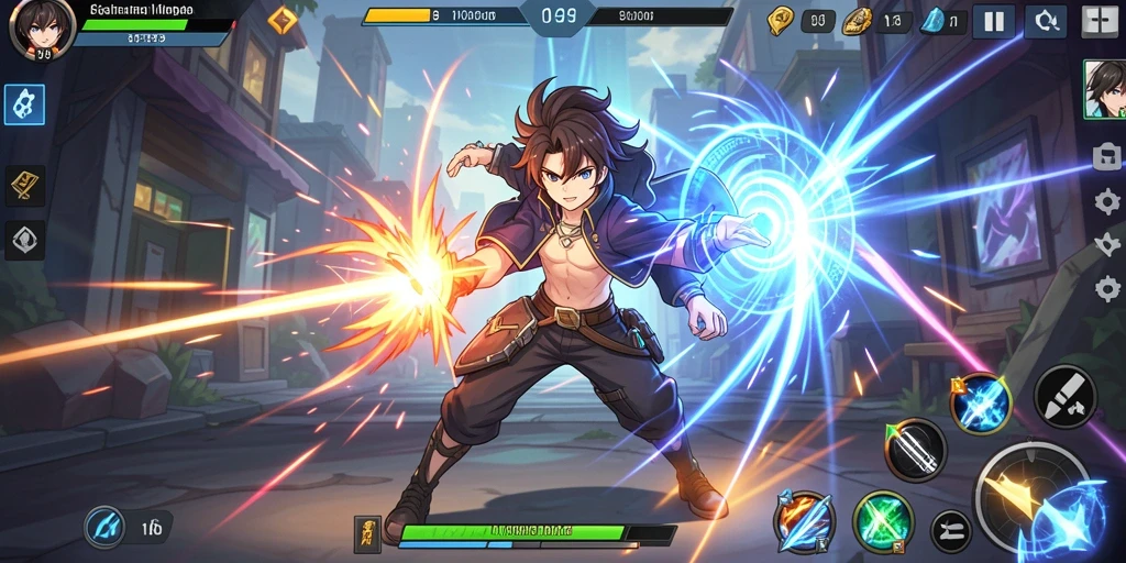 Tangkapan layar menunjukkan aksi seru dalam game.